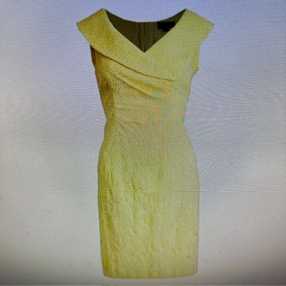 Gorgeous Tahari Yellow Dress Size 6P